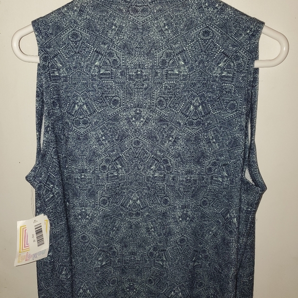LuLaRoe Joy Vest Duster Sz M New Blue - Picture 6 of 6